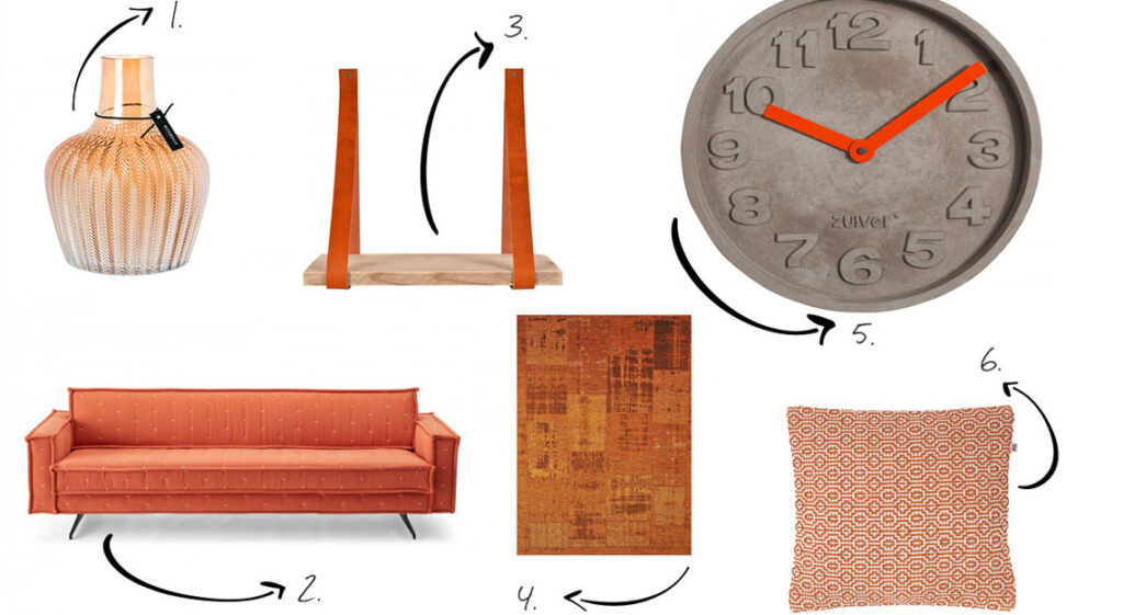 6x oranje in je huis bij Jansen Totaal Wonen