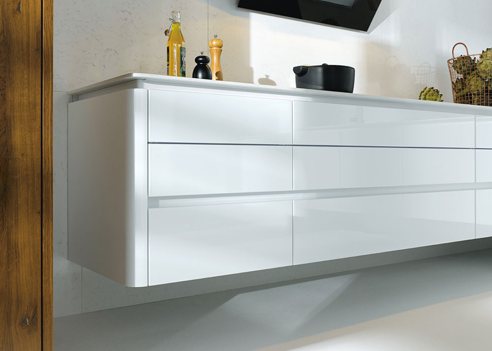 zwevende keukenskast wit van Next125