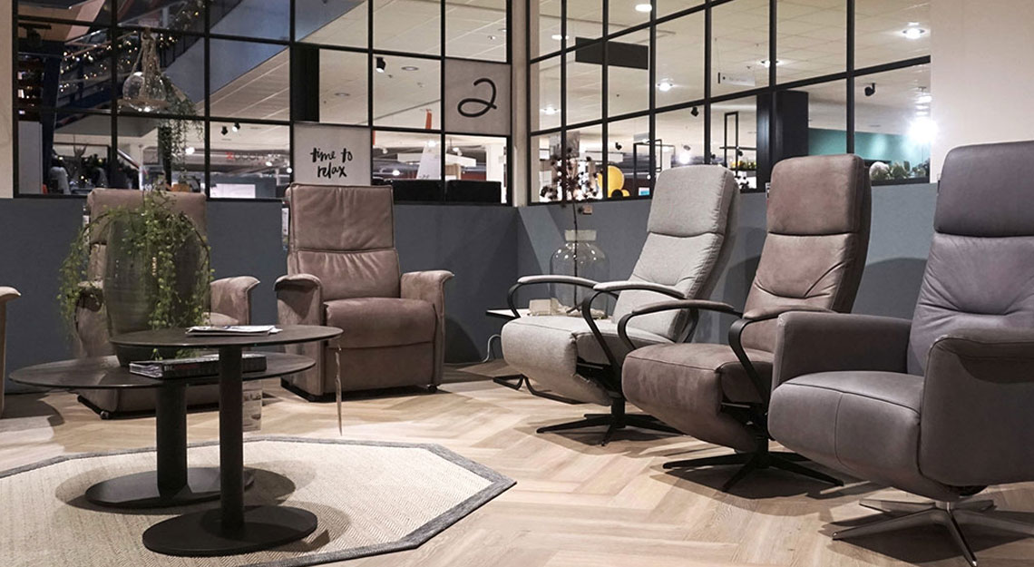 Een kijkje in onze nieuwe relaxfauteuil afdeling bij Jansen Totaal Wonen